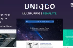 Uniqco-多用途响应引导登录页面模板