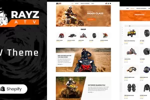Rayz v1.0-自行车，汽车运动Shopify主题