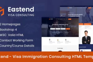 Eastend – 移民签证咨询 HTML 模板