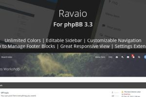 Ravaio v2.3.3-现代响应phpBB论坛主题