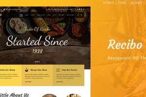 Recibo v1.3.6-餐厅 /食品 /库克WordPress主题