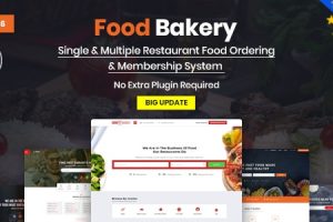 FoodBakery v2.9-送餐餐厅目录WordPress主题