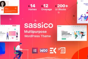 Sassico v3.2.4 – 多用途 SaaS 创业公司 WordPress 主题