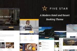 FiveStar v1.7 – 酒店预订主题