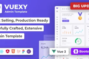 Vuexy v9.3.0 – Vuejs、React、HTML 和 Laravel 管理仪表板模板