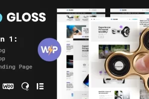 Gloss v1.0.6 – Viral News Magazine WordPress 博客主题 + 商店