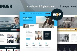 Winger v1.0.9 – Aviation & Flight School WordPress 主题