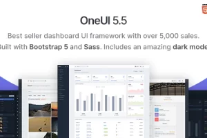 OneUI v5.5 – Bootstrap 5 管理仪表板模板、Vue 版和 Laravel 9 初学者工具包