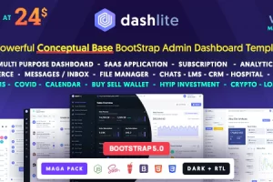 DashLite v3.1.1 – Bootstrap 响应式管理仪表板模板