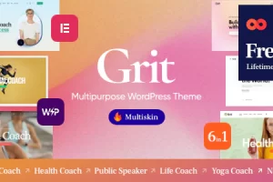 Grit v1.0.1 – 辅导和在线课程 Multiskin WordPress 主题