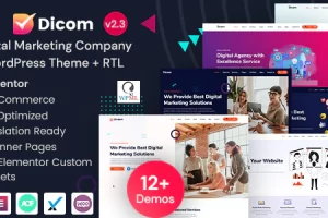 Dicom v2.3 – IT Startup & SEO Marketing Services WordPress 主题