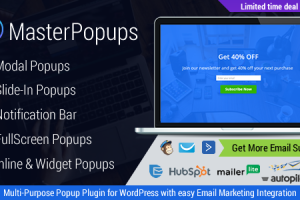 Master Popups v3.8.7 – 用于潜在客户生成的弹出式插件