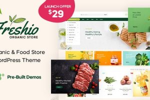 Freshio v2.2.0 – 有机食品商店 WordPress 主题