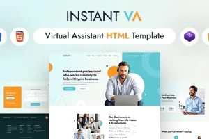 Instant VA v1.0 – 虚拟助手 HTML 模板