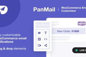 PanMail v1.1.0 – WooCommerce 电子邮件定制器