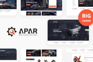 Apar v1.0.8 – Auto Parts WordPress Shop 主题