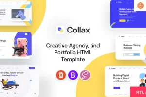 Collax – 创意机构和投资组合 HTML5 模板