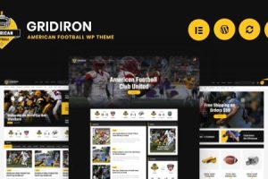Gridiron v1.0.7 – American Football & NFL Superbowl Team WordPress 主题