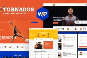 Tornados v1.1.7 – 篮球 NBA 球队 WordPress 主题