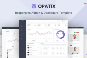 Opatix – 管理和仪表板模板