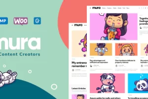 Mura v1.5.6 – 内容创作者的 WordPress 主题