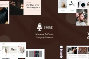 Sharper v1.0 – Barber Shop Shopify 主题