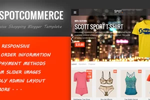 SpotCommerce v2.5.5 – Blogger 购物模板