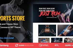 Sports Store v1.1.7 – 运动服装和健身器材商店主题