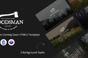 Woodsman – Creative Coming Soon HTML5 模板