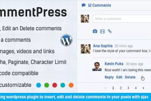 CommentPress v2.8.1 – Ajax 评论、插入、编辑和删除