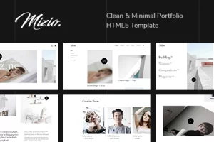 Mizio-清洁和最小投资组合HTML5模板