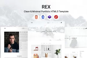 Rex – 简洁简洁的作品集 HTML5 模板