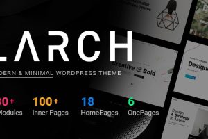 Larch v2.3-响应迅速的最小多功能WordPress主题