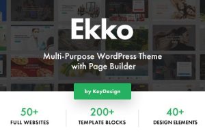 Ekko v3.8 – 带页面生成器的多用途 WordPress 主题