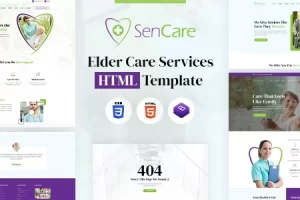 SenCare – 老年家庭和高级护理 HTML 模板