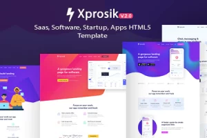 Xprosik – SaaS 和软件应用登陆页面模板