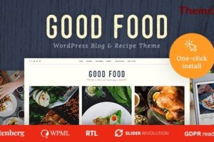 Good Food v1.1.8 – 食谱杂志和美食博客主题