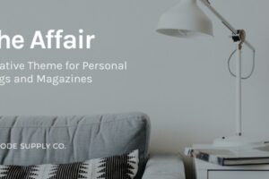 The Affair v3.5.4 – 个人博客和杂志的创意主题