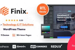 Finix v1.7.0 – 技术和 IT 解决方案 WordPress 主题