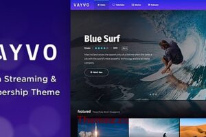 Vayvo v5.3 – 媒体流和会员主题