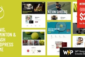 Racquet v1.0 – 网球、羽毛球和壁球 WordPress 主题