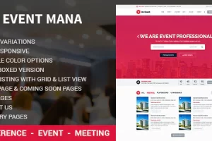 EventMana v1.9.2 – 事件管理 WordPress 主题