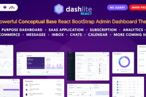 DashLite v1.5.0 – React 管理仪表板模板