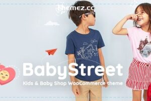 BabyStreet v1.6.3 – 儿童商店和婴儿用品店服装和玩具的 WooCommerce 主题
