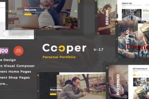 Cooper v5.3 – 创意响应式个人作品集主题