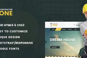 Constractor One – 建筑和家居装修 HTML5 模板