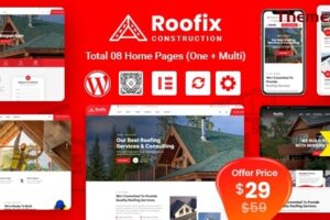 Roofix v2.0.9 – 屋顶服务 WordPress 主题