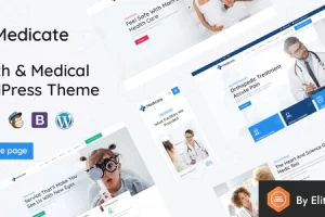 Medicate v2.2 – 健康与医疗 WordPress 主题 + RTL 就绪