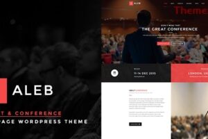 Aleb v1.4.2 – Event Conference Onepage WordPress 主题