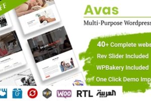 Avas v6.3.15 – 多用途 WordPress 主题